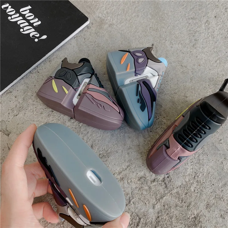 Силиконовый чехол для Apple airpods 1 2 pro роскошные брендовые кроссовки с 3D рисунком из