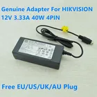 Оригинальное зарядное устройство CWT KPL-040F-VI 12 В 3,33 а 40 Вт 4 контакта для видеомагнитофона HIKVISION адаптер переменного тока