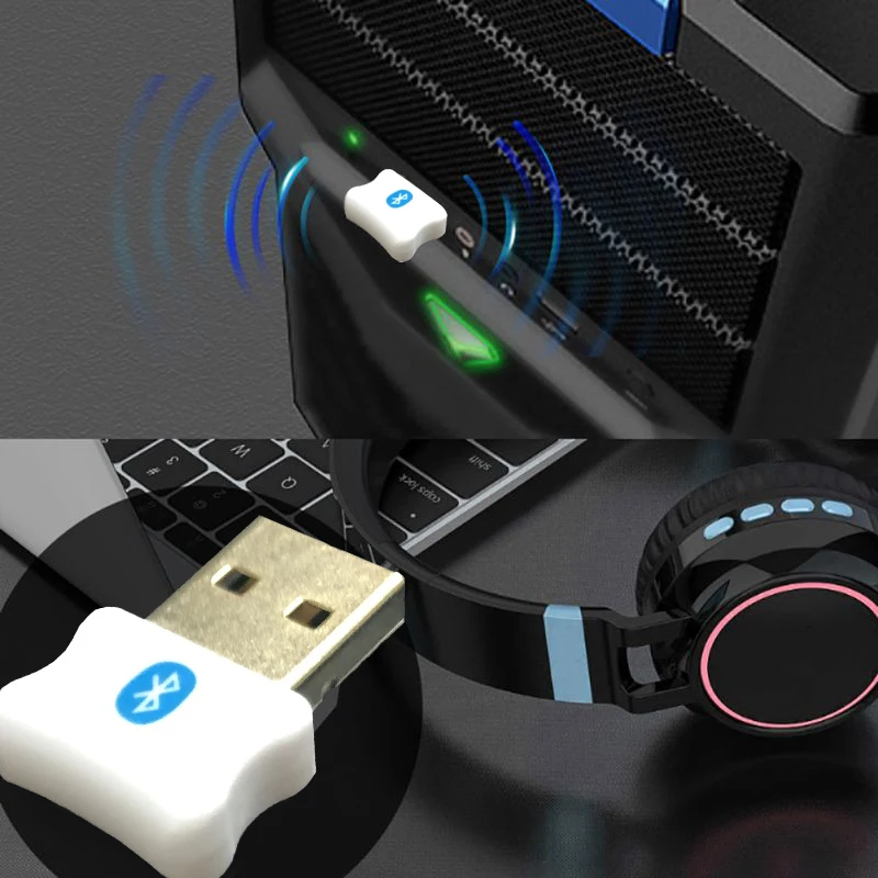 

Drive Free Usb Bluetooth 5.0 Adapter Audio Receiver Transmitter Dongle for Ps4 Desktop Mouse Aux Speaker