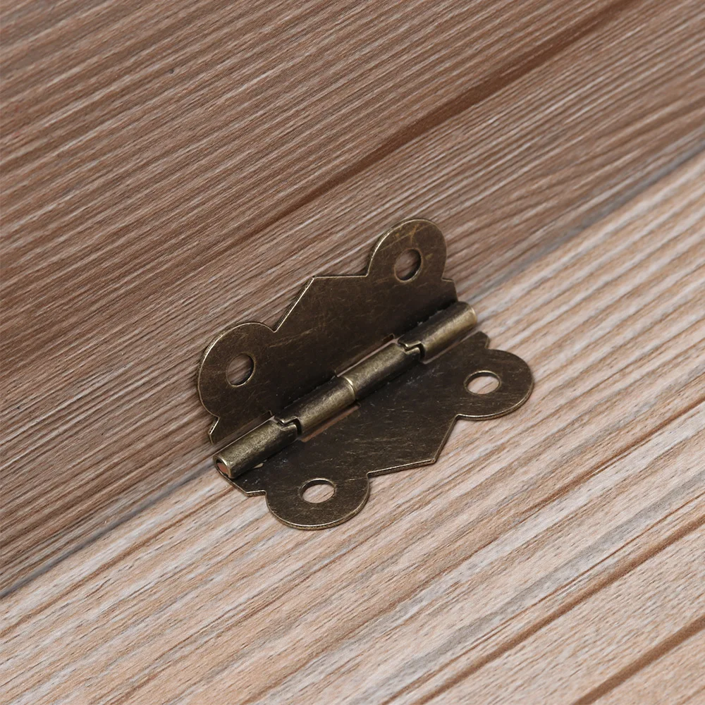 10 шт Мини бабочка в сложенном виде антикварные бронзовые шарниры шкаф с