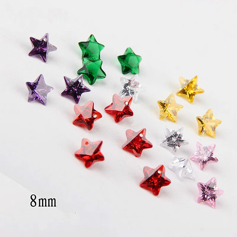 Маленькая звезда с острым дном циркониевые серьги бриллиантами браслет Подвеска