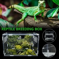 reptile breeding box transparent acrylic reptile box for spiders tortoise lizard breeding insect box reptile pet supplies