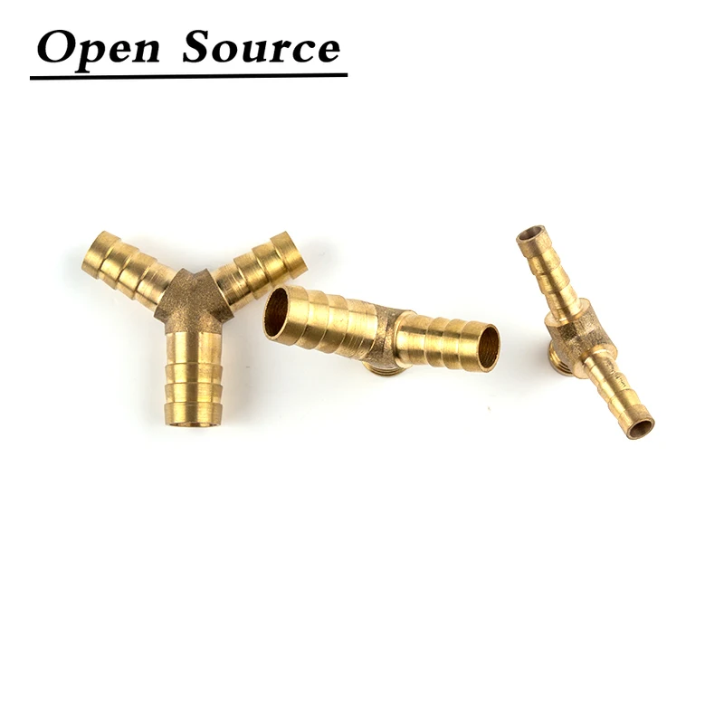 Латунный штыревой штуцера трубы 3 Way Y типа редукционный разъем для 4 мм 5 6 8 10 12 16