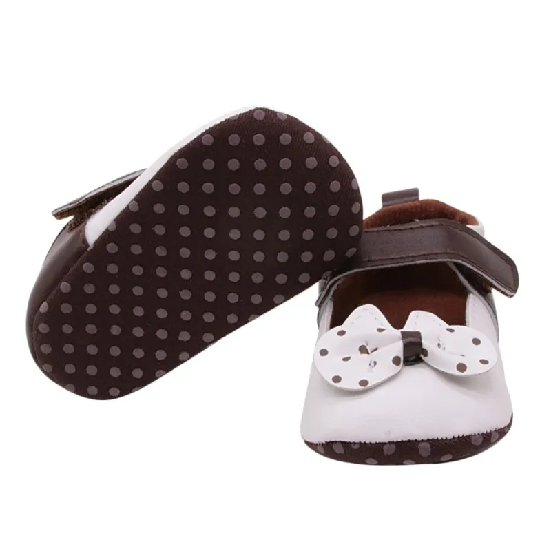 

Newborn Baby Girl Shoes Flower Bow Toddler Infant Fabric Baby Booties ,Little Girl Baby Walker First Shoes 1
