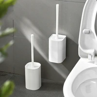 modern white toilet brush nordic simple holder toilet bowl cleaner brush set tools brosse toilette wc bathroom fixture dh50mts
