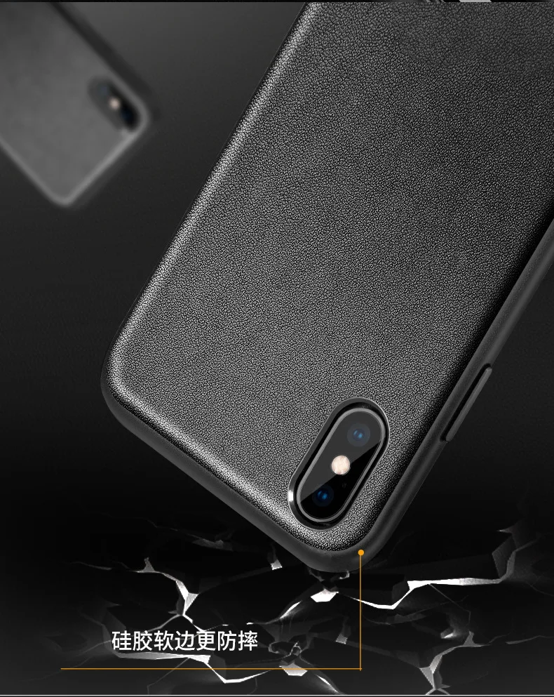 Роскошный чехол для IPhone 11 pro 7 8 Plus X XS Max XR кожаный чехол пуховая чистая зернистая задняя крышка для смартфона корпус из натуральной воловьей кожи