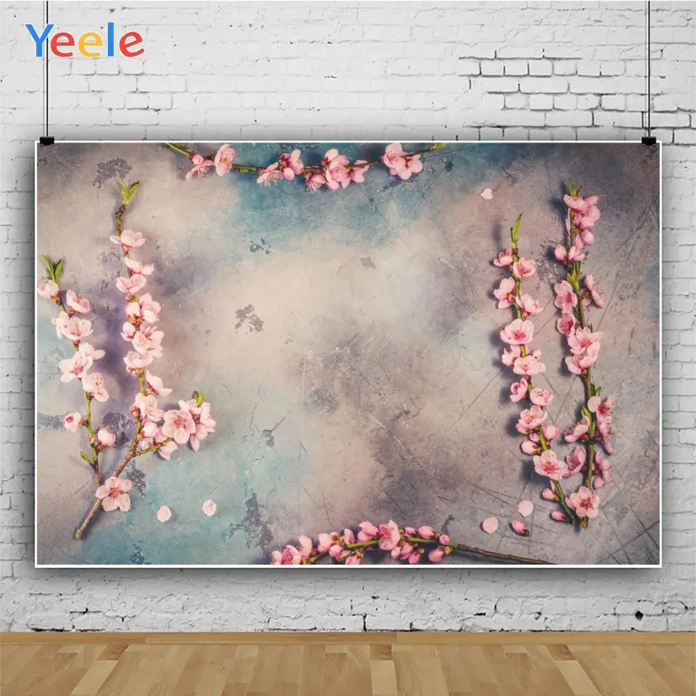 

Yeele Grunge Solid Color Flowers Blossom Scenery Portrait Props Photography Backgrounds Photographic Backdrops For Photo Studio