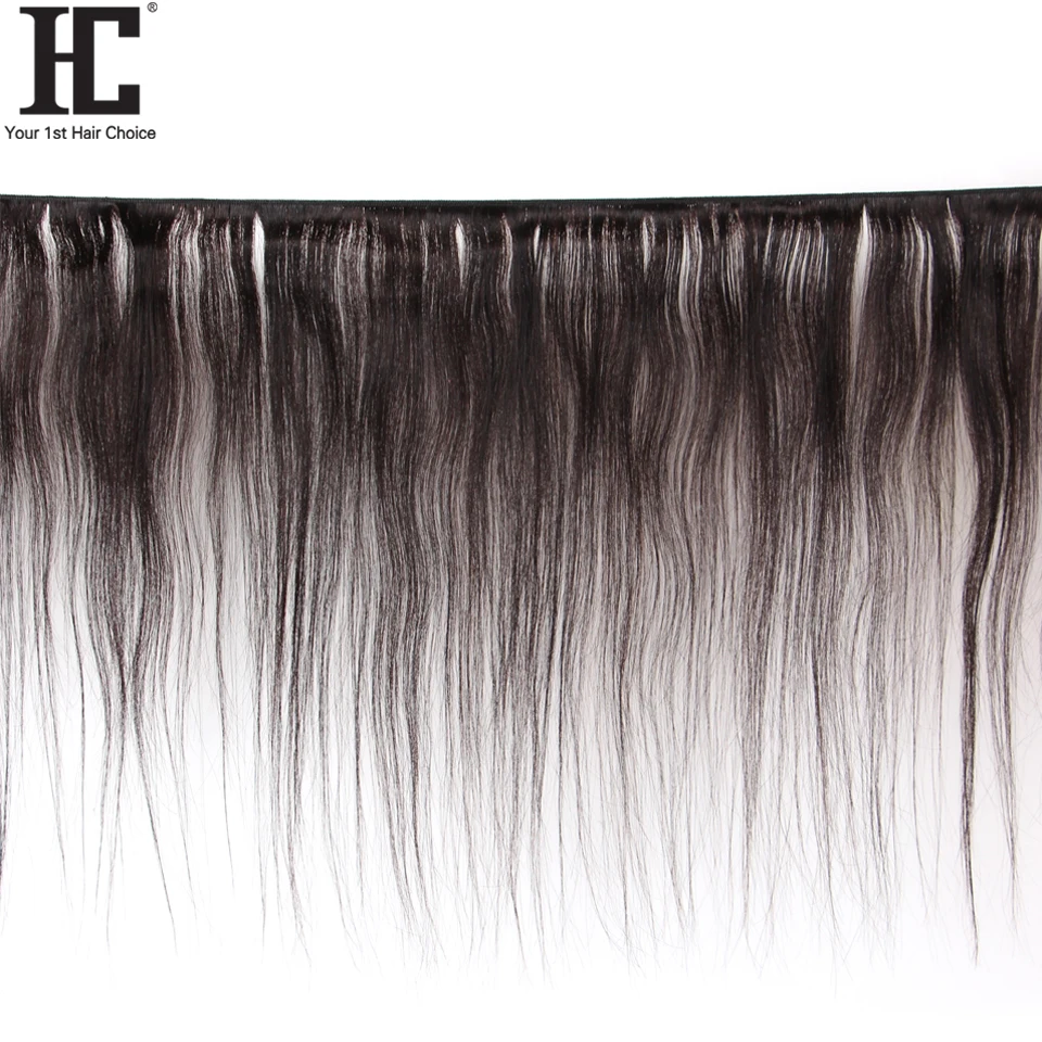 Прямые бразильские прямые человеческие волосы HC Hair с зажимами не Реми 4 шт./лот |