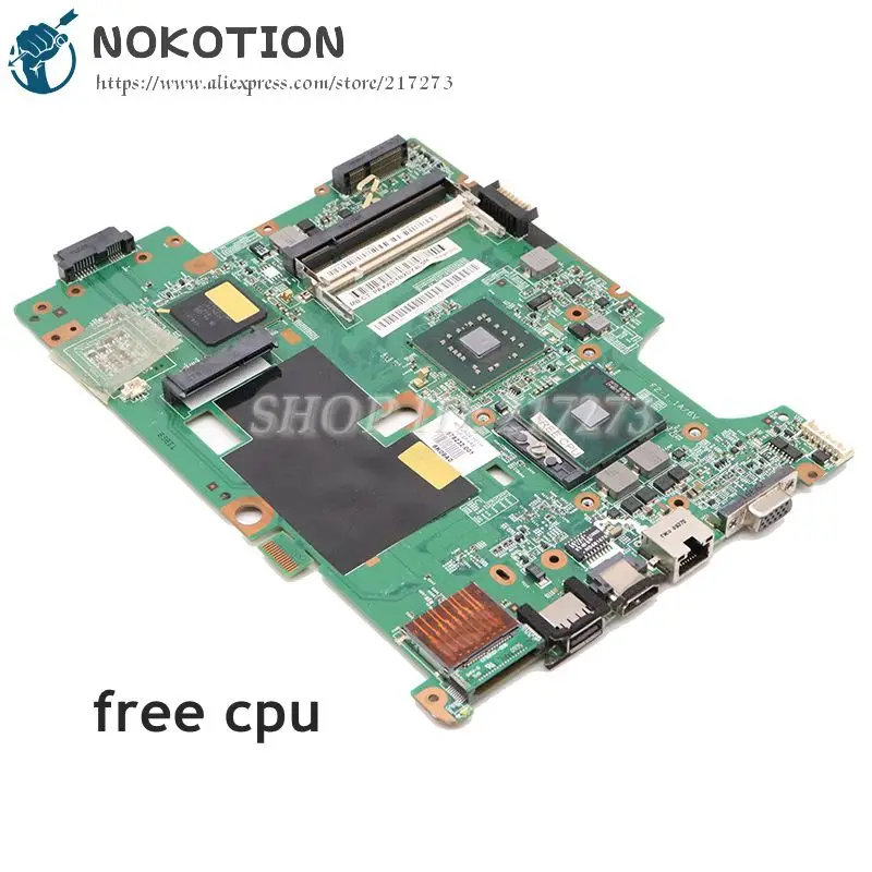 Материнская плата NOKOTION для ноутбука HP Compaq CQ60 G60 материнская GL40 DDR2 с бесплатным ЦПУ