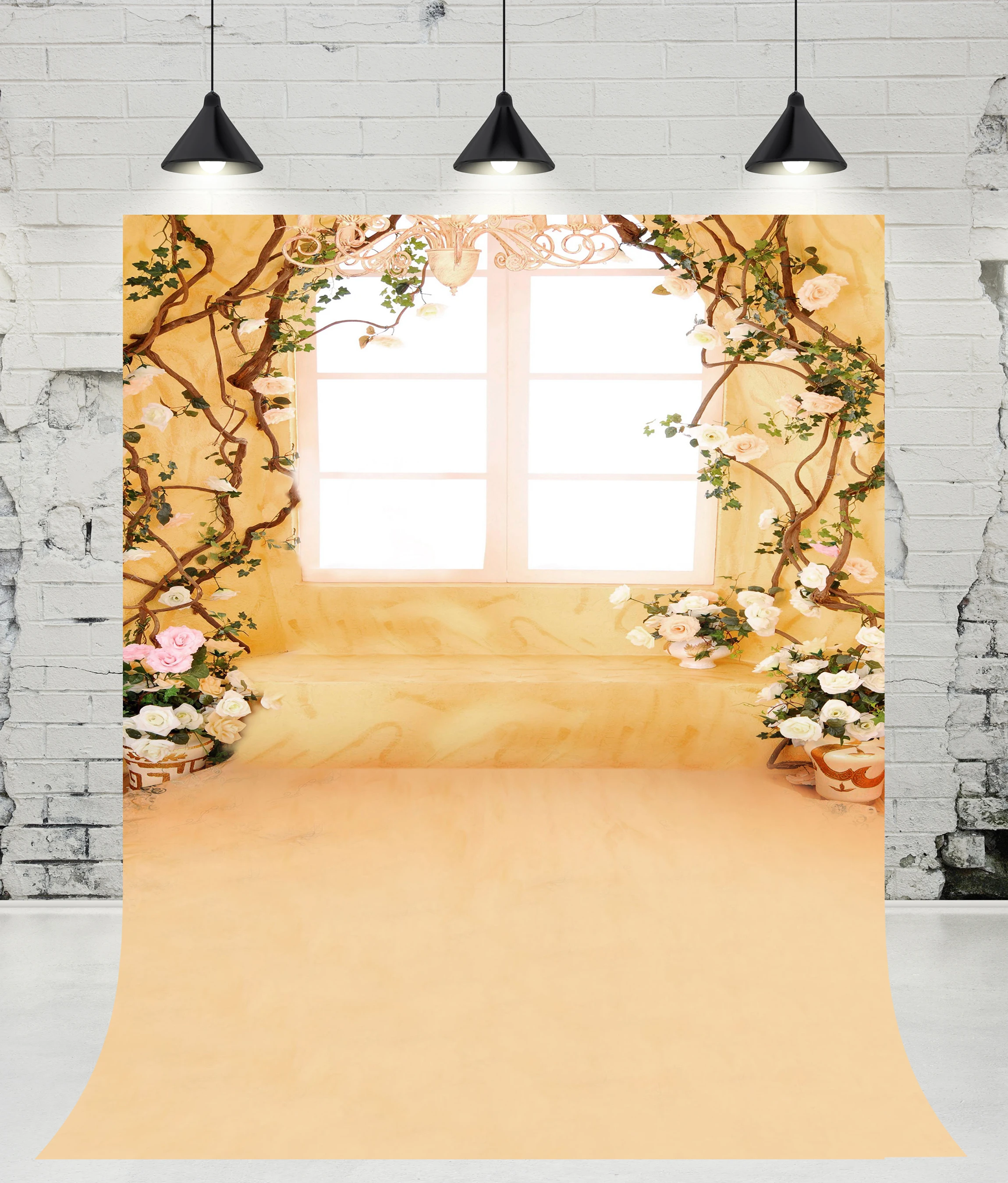 

VinylBDS люстра комнатная комната окно стена фотография фоны ветки Цветы фото студия дети фон для свадьбы