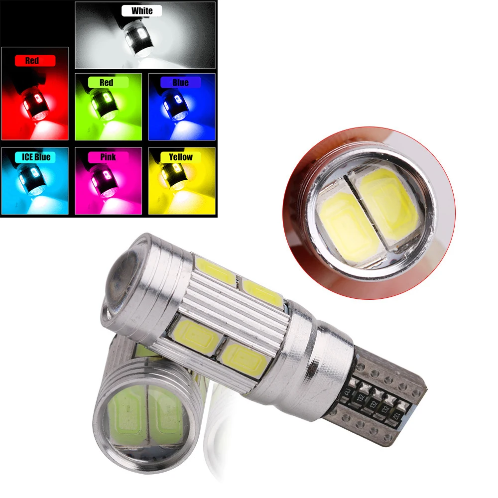 

2 шт., Автомобильные светодиодные лампы Canbus T10 194 W5W 10 SMD 5630