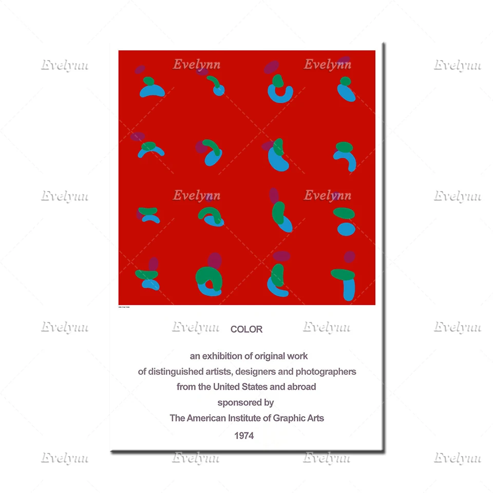 Выставочный плакат выставка оригинальных работ для американского института