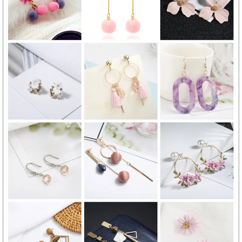 Серьги женские Геометрические в Корейском стиле Простые Модные сережки с сеткой