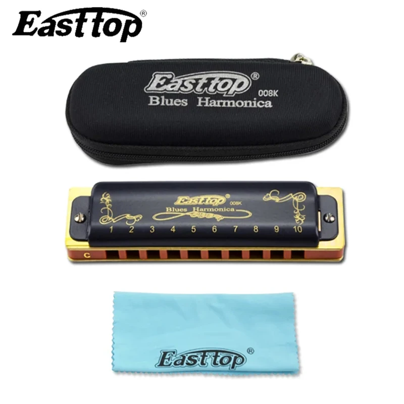 Easttop T008K 10 отверстий диатоническая гармоника для рта Ogan Woodwind музыкальный