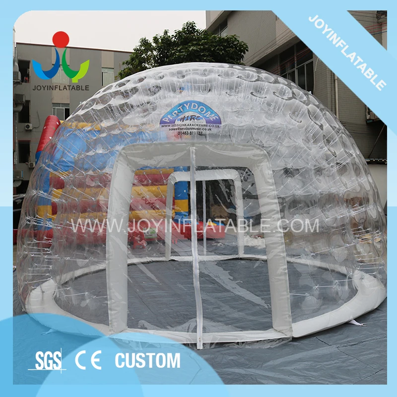Дешевая надувная прозрачная купольная палатка Igloo для кемпинга на складе|clear