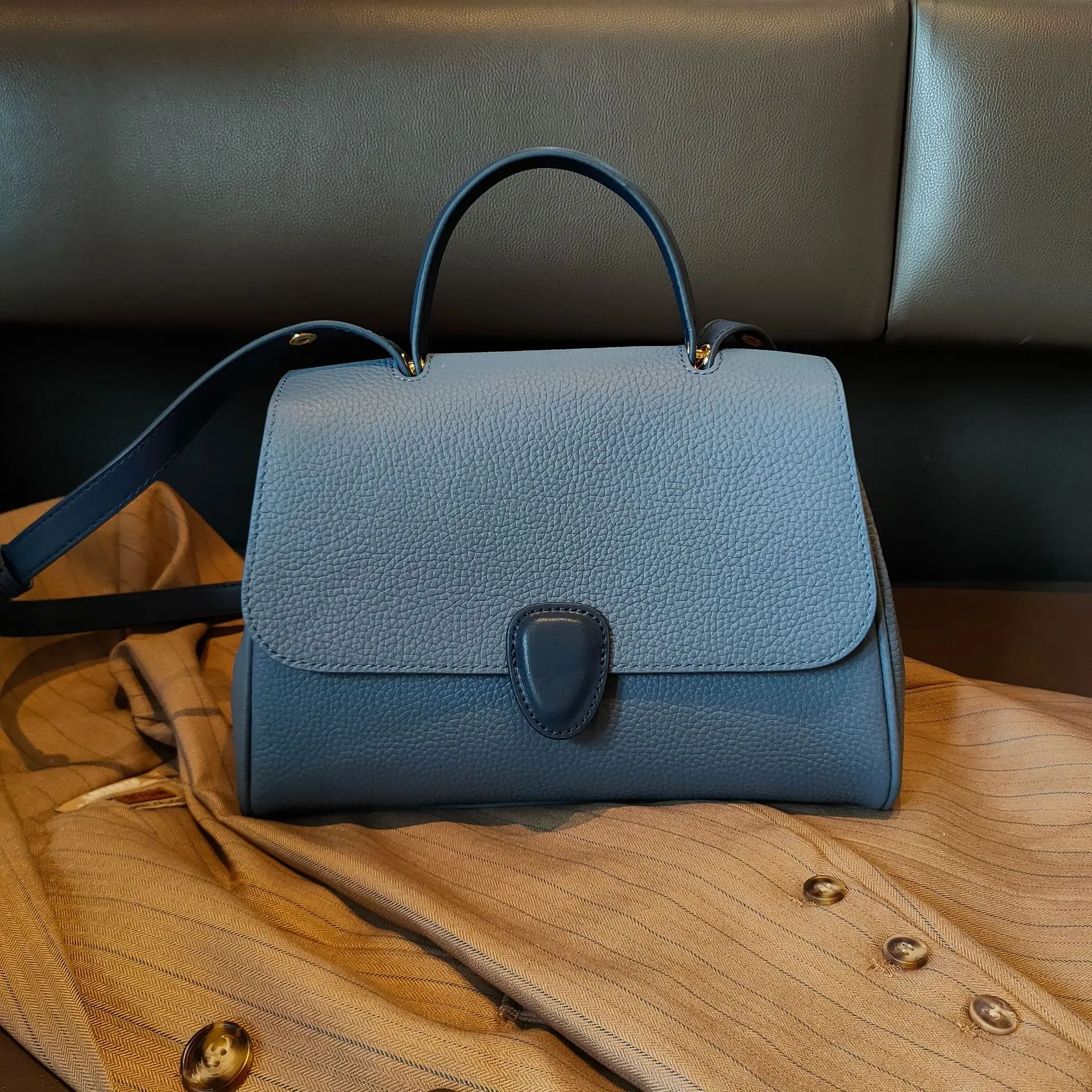 

High Quality Genuine Leather Large Capacity Shoulder Bag Designer Handbags Casual Totes