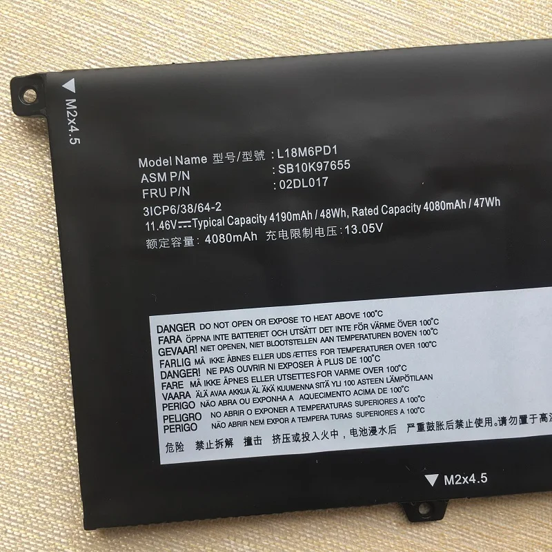 Фото L18M6PD1 L18C6PD1 L18L6PD1 SB10K97655 Аккумулятор для ноутбука Lenovo Thinkpad X13 GEN 1 X390 X395 TP00106A 20NL 20Q L18M6PD2 TP00106B №3