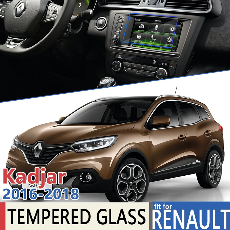 for Renault Kadjar 2016 2017 2018  Car Navigation GPS Anti-Fingerprint Film Full Screen Protector Tempered Glass Accessories