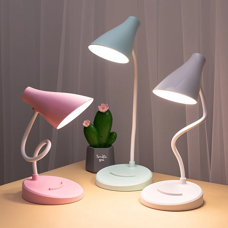 

LED Table Lamp Portable USB Rechargeable Folding Desk Lamp Eye Protection Touch Dimming Desk Working Reading For Book Bed Office