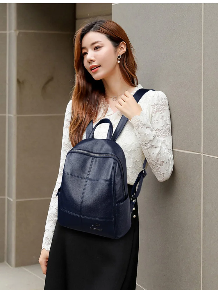 

Backpacks For Women 2020 Leather School Bags For Teenage Girls Hand Bag Women Backpack Ladies Shoulder Bag Travel Backpack Sac