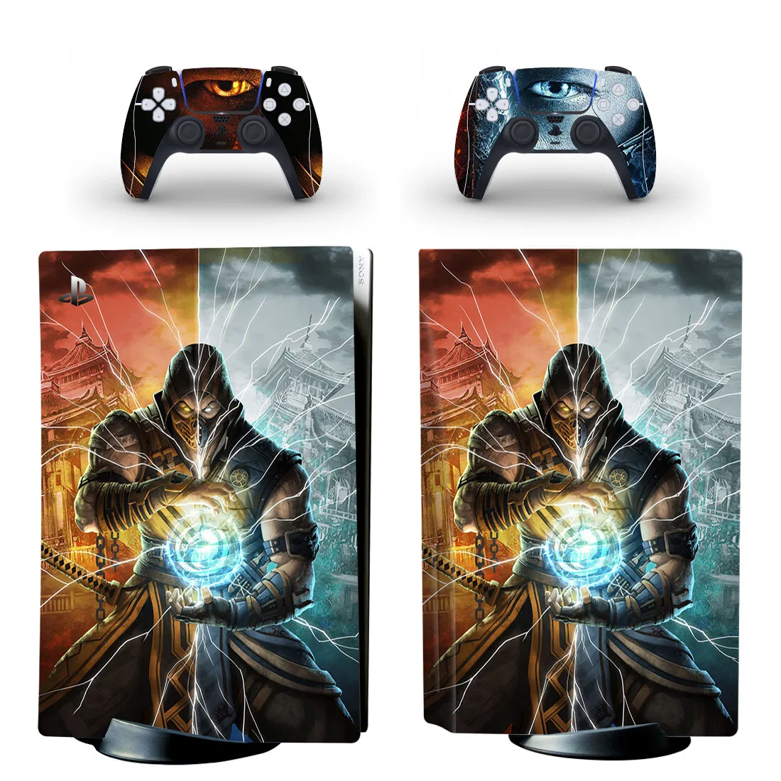 

MORTAL KOMBAT PS5 Standard Disc Edition Skin Sticker Decal Cover for PlayStation 5 Console & Controller PS5 Skin Sticker Vinyl