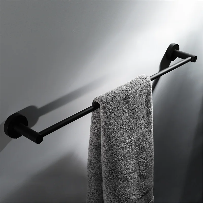 Набор с кулоном для ванной из нержавеющей стали 304 черная вешалка полотенец