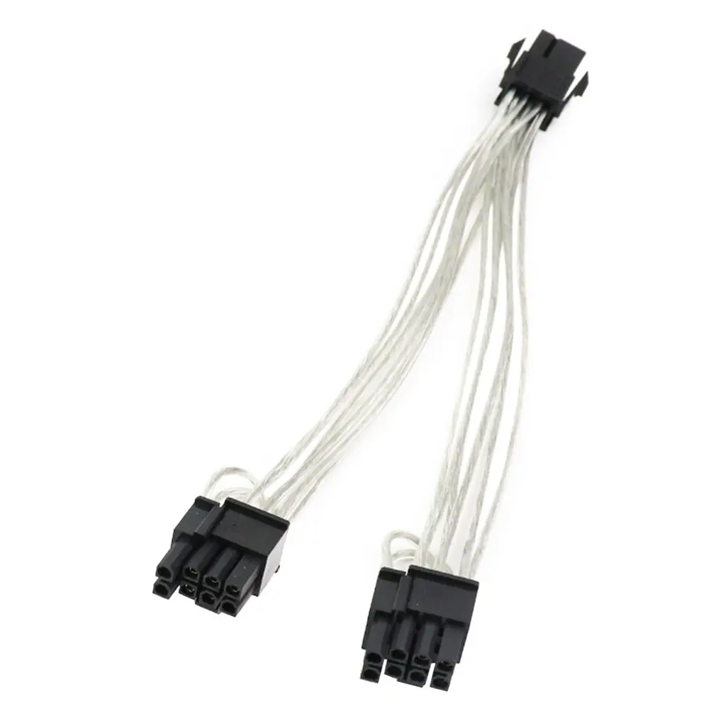 

Computer GPU PCIe 8 Pin Female To Dual 2X 8 Pin (6+2) Male PCI-Express Power Adapter Braided Y-Splitter Extension Cable