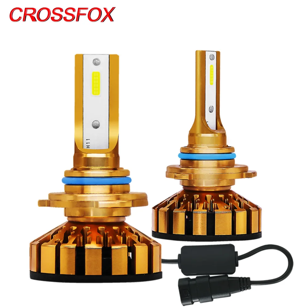 Автомобильный светильник CROSSFOX H4 H1 светодиодный 9012 9005 HB3 9006 HB4 h3 H11 H9 H8 12 В 50 Вт 10000LM