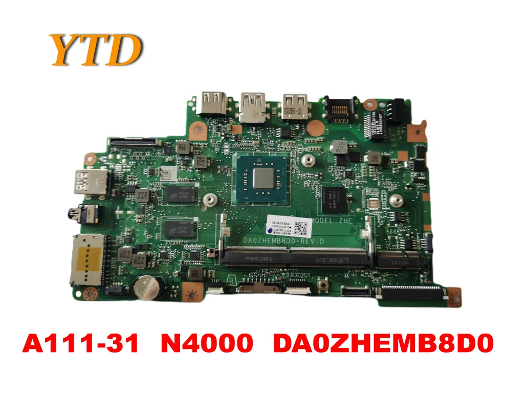 Original for ACER Aspire A111-31 Laptop  motherboard A111-31  N4000  D0ZHEMB8D0  tested good free shipping