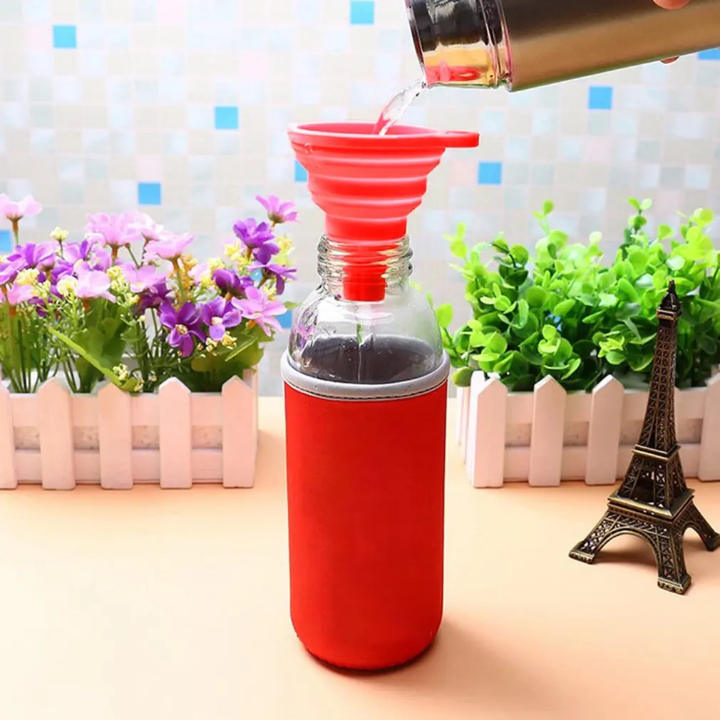 

Car Auto Engine Funnel Gasoline Oil Fuel Petrol Diesel Liquid Washer Fluid Change Fill Transfer Universal Collapsible Silicone