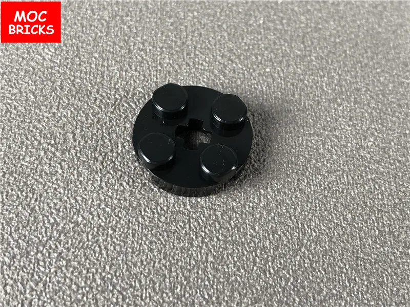10 шт./лот MOC Кирпичи DIY пластина Круглый 2x2 с отверстием оси подходит для 4032