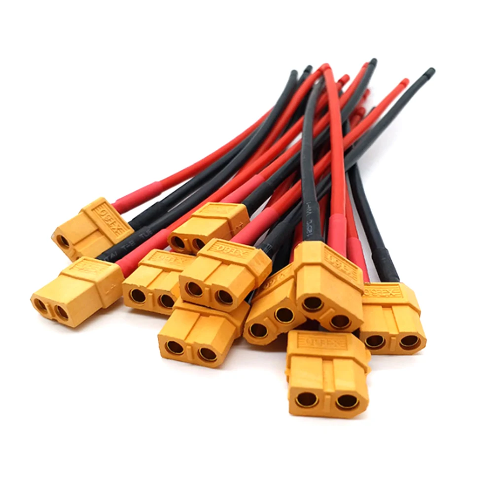 Комплект кабелей для подключения аккумулятора Xt60 штекер гнездо 14 Awg параллельный