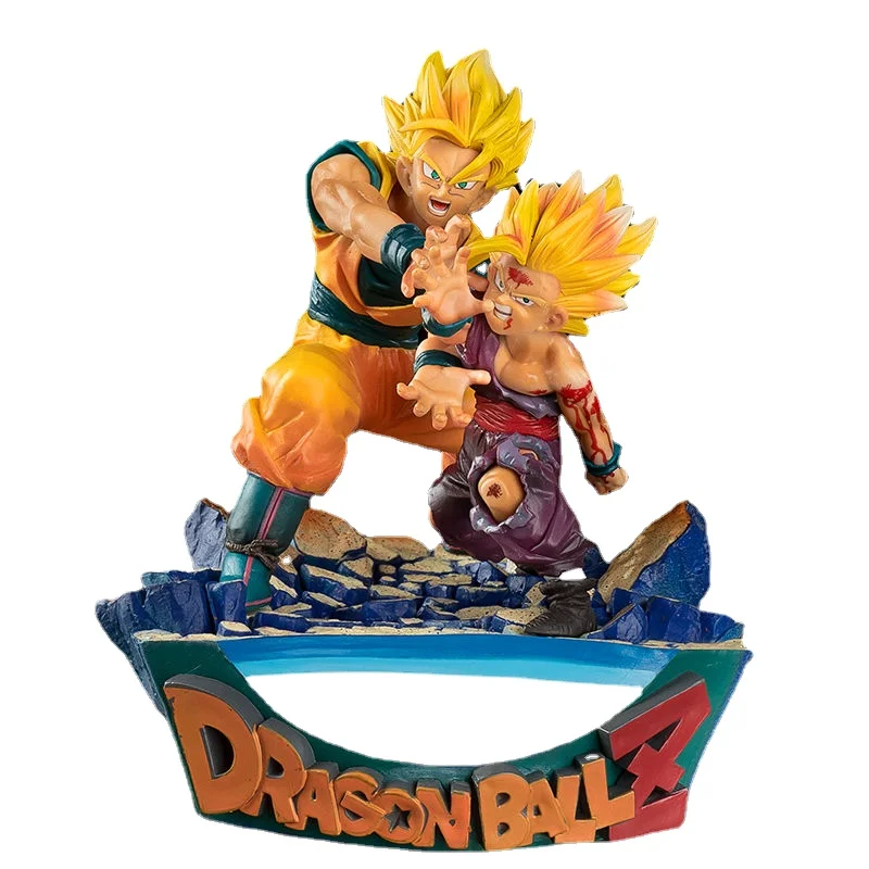 

2021 New Japanese Anime Dragon Ball Son Gohan Goku Squatting Pvc Statue Anime Figure Collection Model Toys Birthday Gift