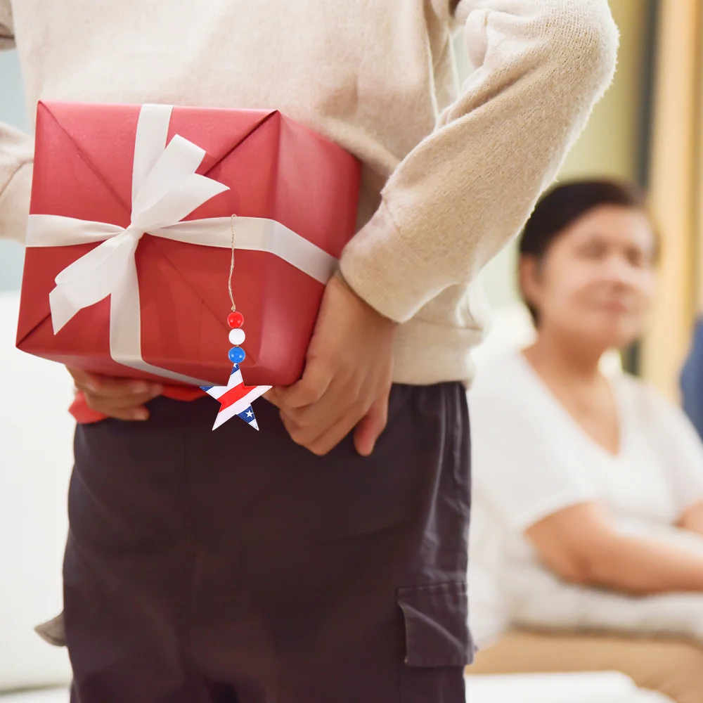 

6Pcs Independence Day Decoration Beads String Pendants for Home (Assorted Color)