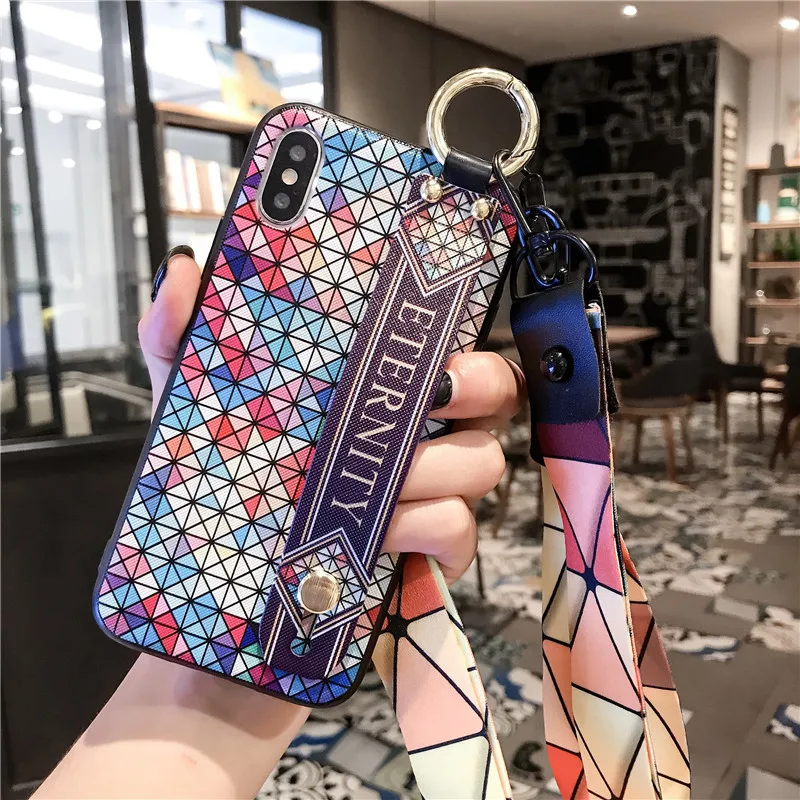 Ремешок на запястье Чехол для iphone XR XS MAX чехол кольцо ремешок держатель стенд назад чехол для iphone 7 8 6 6s plus Футляр для телефона