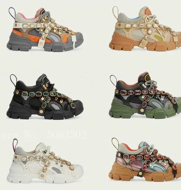 Fashion Genuine Leather Air Mesh Clunky Sneakers Glitter Crystal Belt Women Casual Shoes Sport Shoes tenis feminino