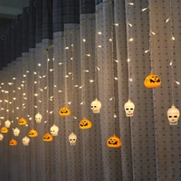 halloween decoration led lights skull pumpkin led curtain string lights 3d halloween ghost lantern party home party diy decor
