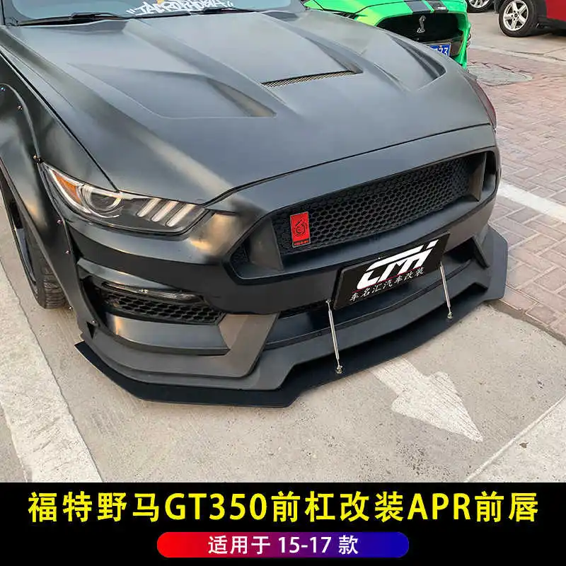 

Suitable for to Applicable 15-17 Ford Gt350 Modified Apr Carbon Fiber Lip Mustang with Front Shovel Pull Rod