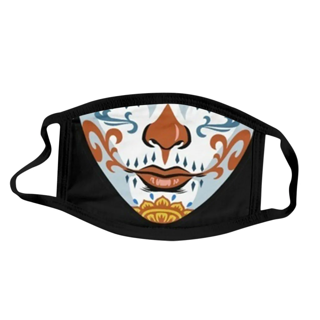 Модные маски для лица день мертвой череп Карнавальная маска с выражением