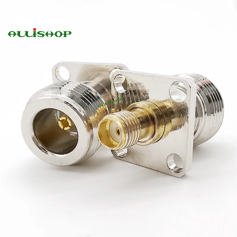 Гнездо SMA к гнезду гнездо 4 отверстия Панель Крепление Шасси RF коаксиальный