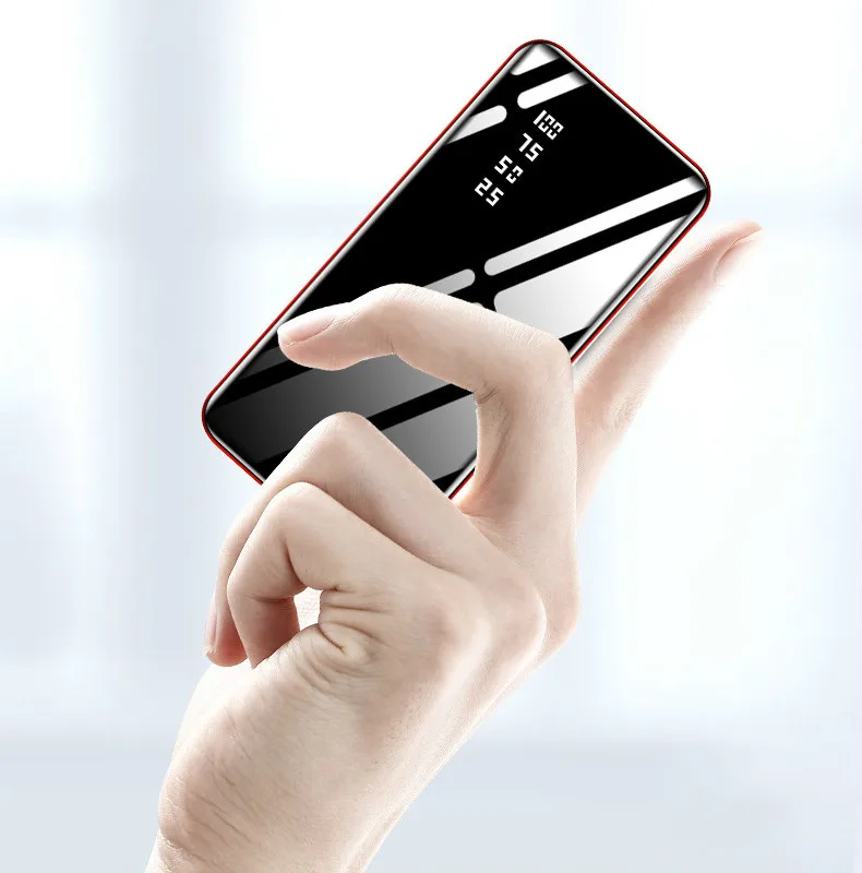 30000 мАч Внешний аккумулятор внешний 2 USB светодиодный портативное зарядное