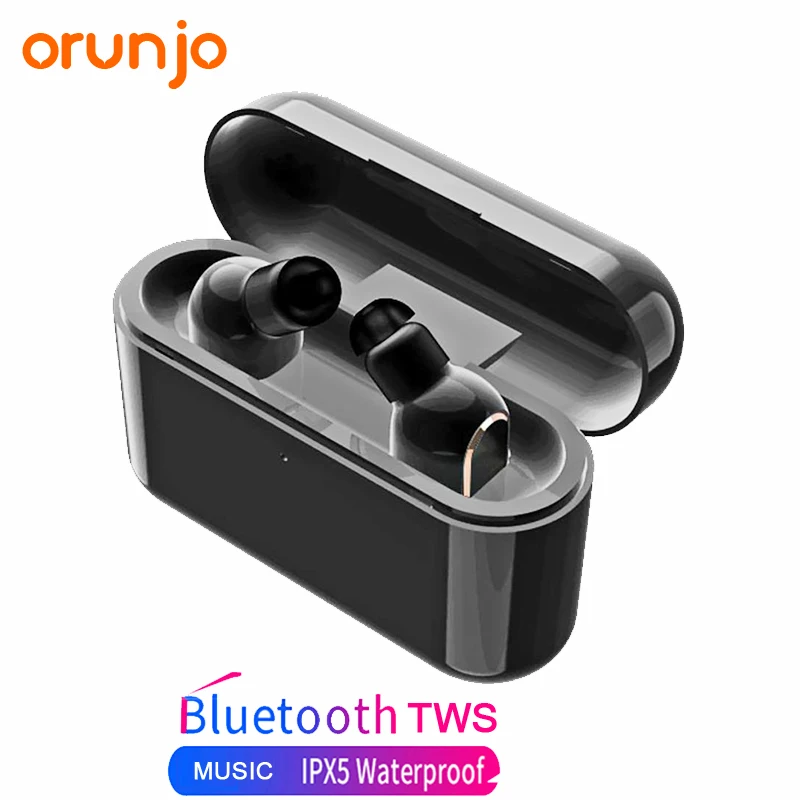 Orunjo K02 TWS Bluetooth наушники 5 0 мини Беспроводная гарнитура стерео спортивные с