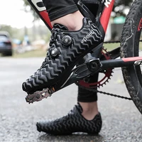 new professional cycling shoes men outdoor durable self locking mtb flat shoes spd bicycle sneakers racing road bike cleat shoes