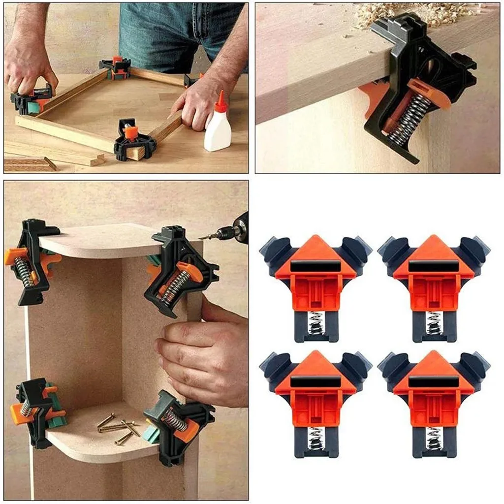 Деревообрабатывающий Зажим 4 шт. Угловые зажимы зажим крышка