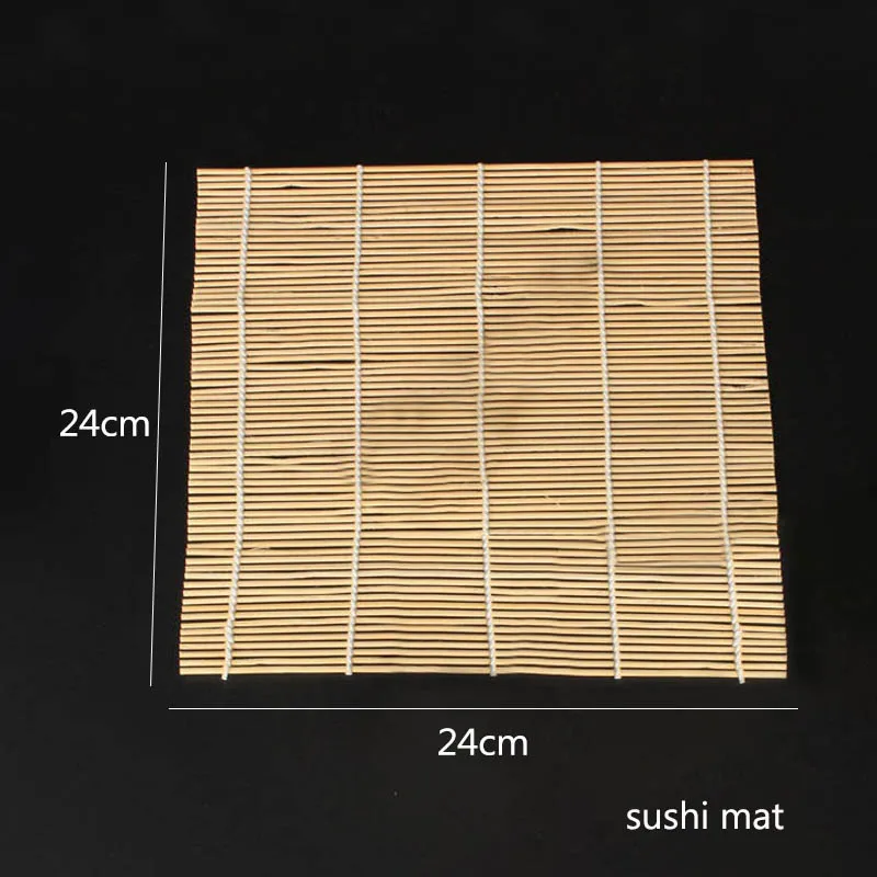 sushi mat 1 шт. скользящий коврик, ложка для суши, сделай сам, рисовый онигири, ролик, инструменты для приготовления суши, бамбуковые Кухонные гаджеты, занавески для суши, аксессуары для приготовления пищи - Цвет: sushi mat
