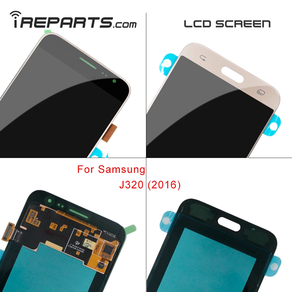 ЖК-экран IREPARTS 5 ''Pantalla для Samsung Galaxy J3 2016 J320 J320F ЖК-дисплей с сенсорным
