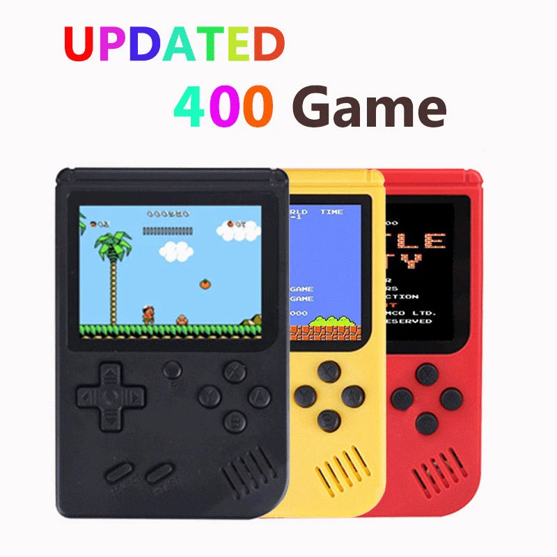 Перезаряжаемая мини портативная игровая консоль Hd 3,0-дюймовый экран ретро-игра мини-портативный плеер для игр для детей Встроенная игра 168/400