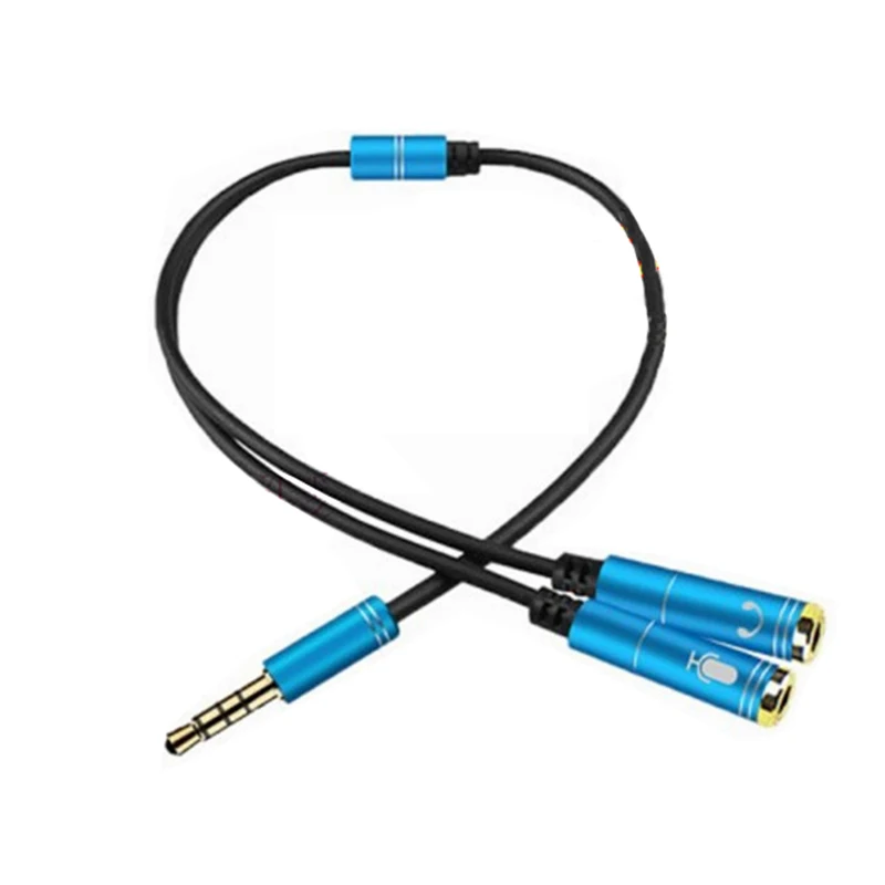 Аудиоразветвитель с разъемом 3 5 мм для наушников и микрофона 4 полюсный