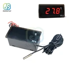 Цифровой автомобильный термометр, измеритель температуры автомобиля, монитор переменного тока 220 В-40  110C, автомобильный термометр с датчиком 2 м NTC