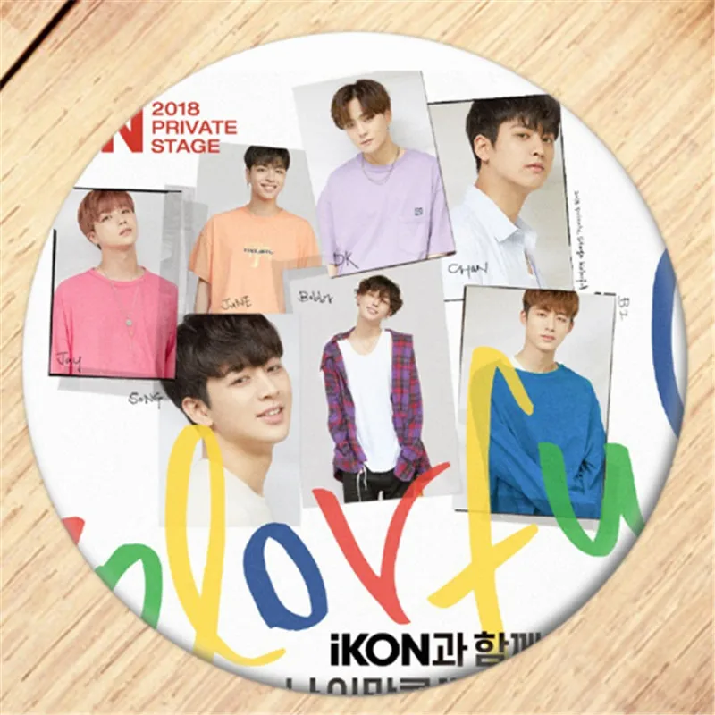 Kpop iKON Kim Jin Hwan брошь на булавке Значки для косплея для одежды украшение для рюкзака ювелирные изделия B052